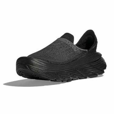 Imagem de HOKA ONE ONE Tênis unissex Restore Tc para adultos, Preto/preto, 10 Women/9 Men