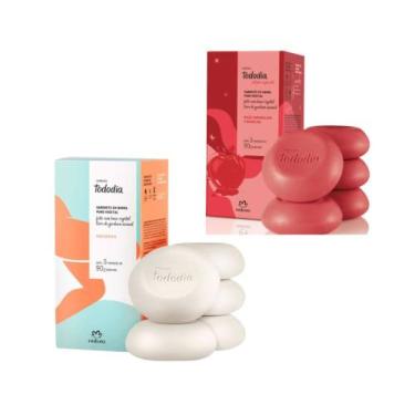 Imagem de Kit 2 caixas de sabonete Natura Macadâmia e Maça Caramelada (edição es