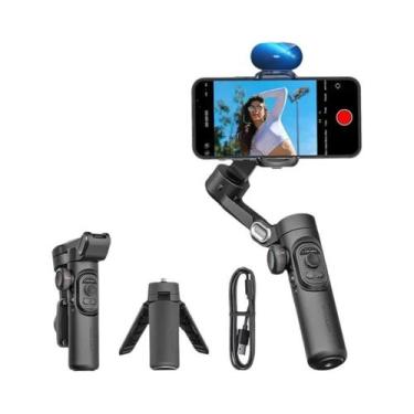 Imagem de Estabilizador Gimbal De Mão Para Smartphone Com 3 Eixos, Luz De Preenc