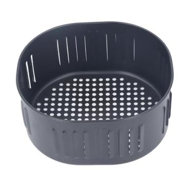 Imagem de Fryer Substituição Cesta de aço inoxidável preto Anti bastão 5.5l Cesta de fritadeiras de óleo para assar acessórios universais para fritadeiras de ar