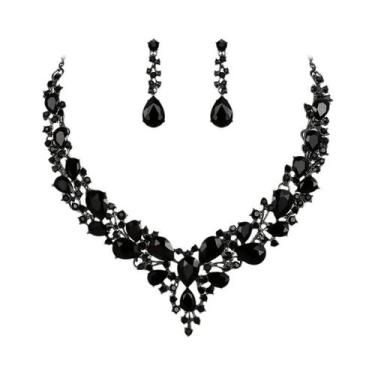 Imagem de Conjunto De Joias Femininas Minimalistas Da Moda Com Strass E Bola De 