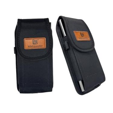 Imagem de Coldre de telefone para Samsung Galaxy S25/S24/S23/S22 Plus e FE Note 20 A16 A36 A71, Z Fold 5/6, Pixel 9 Pro XL, Moto G Stylus 5G, bolsa de cinto com suporte para cartão para iPhone 17/16/15 Pro Max