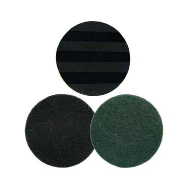 Imagem de Kit Suporte 300mm + Discos Abrasivos p/ Enceradeira - LCTE