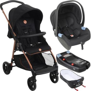 Imagem de Carrinho de Bebe Bebe Conforto Base Moises Burigotto Lui Cobre