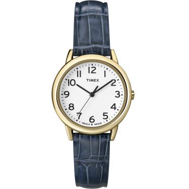 Imagem de Timex Relógio feminino Easy Reader, Azul/dourado/branco/30 mm, 30mm, misto