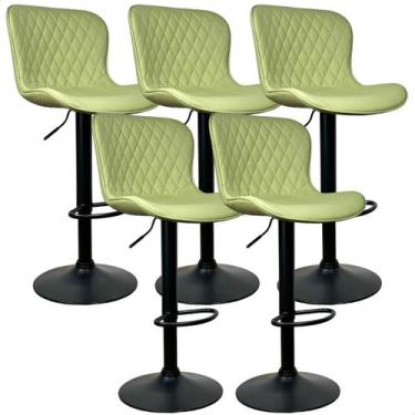 Imagem de Kit 05 Un Banqueta Alta Para Cozinha Americana Bar Giratória prime.off