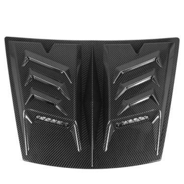 Imagem de Keenso Capa do Capa do Motor Tampa de Ventilação de Ar, Capa Air Baving Tampa Aperfeiçoe o Resfriamento do Motor Reduza o Ajuste Universal Resistência Ao para 1 Série E90 E91 (Estilo de fibra de