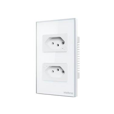 Imagem de Tomada Dupla 10A Inteligente WI-FI ETS 1002 Branco 4850064 - Intelbras