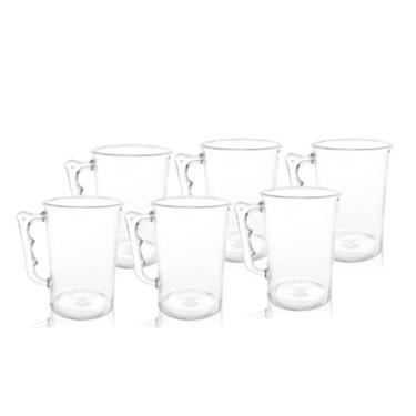 Imagem de Jogo de Caneca Acrilico PS com 6 peças - KrystalON Copos