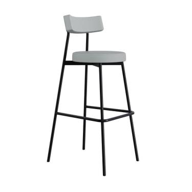 Imagem de Banqueta Alta Stout Ae: 100 / Aa: 75cm Bqst7510 Courino Saturno Off White Cn.saturno Off White