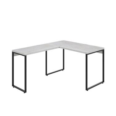 Imagem de Mesa Em L Kuadra Office 120x150x75cm Snow - Snow -
