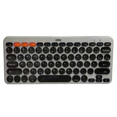 Imagem de Teclado Bluetooth Retro Plus Oex Tc510, Cinza