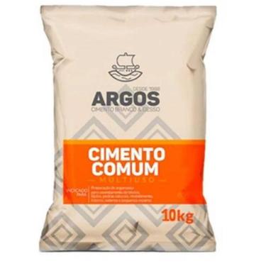 Imagem de Cimento Comum CPII Cinza - Saco 10kg - Argos - 001376