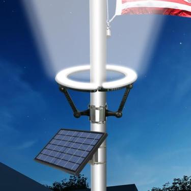 Imagem de Luz solar para poste de bandeira enrybia 4640 lúmens à prova d'água
