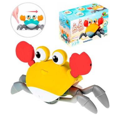 Imagem de Brinquedo Caranguejo Com Sensor De Obstáculos Infantil Fujão Com Som E