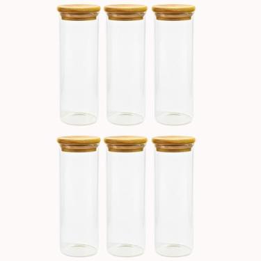 Imagem de Pote de Vidro 400ml com Tampa Hermética de Bambu (3)