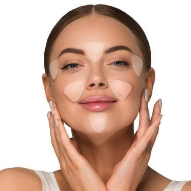 Imagem de Adesivos para rugas faciais ENROSLU Clear, reutilizáveis, 256 unidades