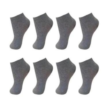 Imagem de Kit Com 12 Pares De Meias Infantil Juvenil Unissex - Naimus, Kit cinza