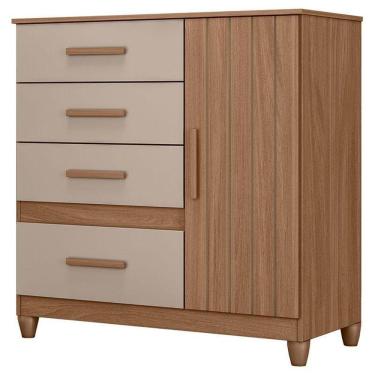 Imagem de Cômoda Sapateira Vênus Carvalho Fendi Com Pés - Moval