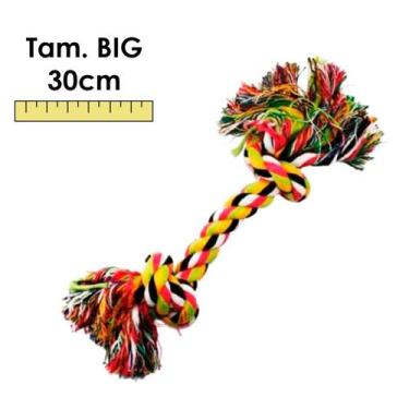 Imagem de Brinquedo Pet Mordedor De Corda Dental Bone Para Cães - Diversos Taman