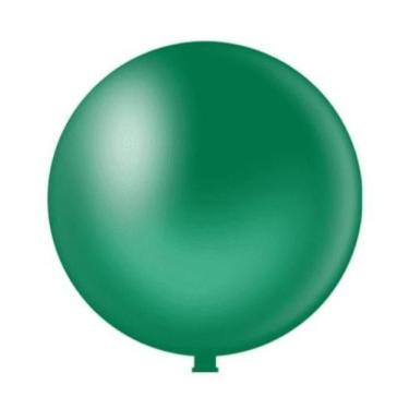 Imagem de BALÃO LISO REDONDO - PIC PIC Nº 16 - VERDE  - Pacote com 12 unidades