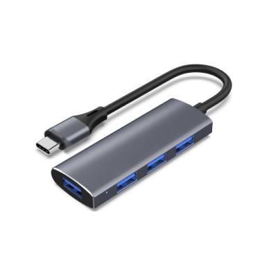 Imagem de HUB USB-C com 4 PORTAS USB-A  1x 3.0 3x 2.0 - FY