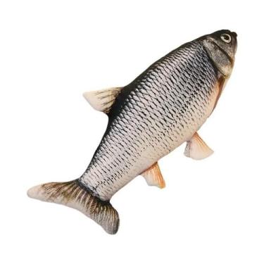 Imagem de Brinquedo de Pelúcia Peixe Dourado 30-80cm - Carpa 3D Realista e Macia