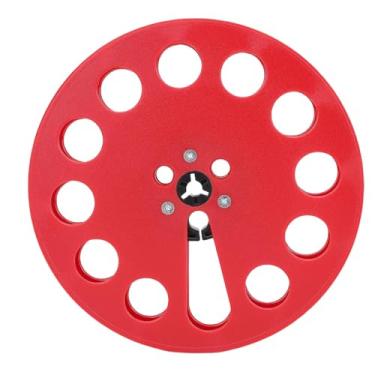 Imagem de Asixxsix Rolo de Recolhimento Vazio de 1/4 de polegada, Rolo de Fita Vazio de Plástico com 12 Furos para Gravação de Rolo Revox, Peça para Máquina de Abertura (Vermelho)