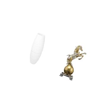 Imagem de IEUDNS Luminária de Chão Decorativa Moderna, Ornamento Artesanal, Abajur Simples, Luz de Papel para Sala de Estar, Escritório, Peça Central, Prateleira, Quar