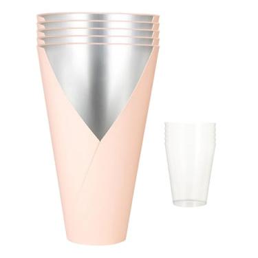 Imagem de Lilihuimaoyi 5 Caixas Decorativas para Arranjos Florais, Resistentes E à Prova de Vazamentos, Ideais para Artesanatos Do Dia Dos Namorados E à Prova D'água, Luz Rosa, Tamanho real