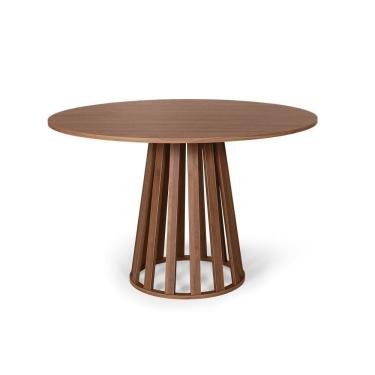 Imagem de Mesa de Jantar Redonda 6 Lugares 120cm em MDF Gabi