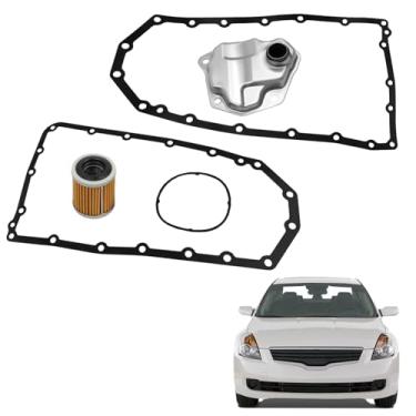 Imagem de Filtro de transmissão automática 31728-1XF02 com juntas de panela de 20 e 21 furos Compatível com 2007-2013 Altima 2.5L L4, 08-14 Rogue 2.5L L4, 11-16 Juke 1.6L L4, 07-17 Compass Patriot, substitui