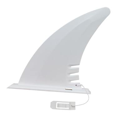 Imagem de kowaku Peças de reposição para quilhas de prancha de surfe Acessórios brancos para pranchas de espuma macias Prancha de surfe de PVC Barbatana de Ajuste, 7 Inch