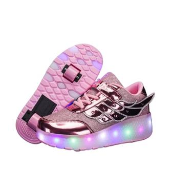 Imagem de Tênis Infantil com Rodinha Retrátil e Luz de LED Colorida Unissex, Confortável e Divertido – Disponível do 28 ao 36 (Envie mensagem com o tamanho após a compra)