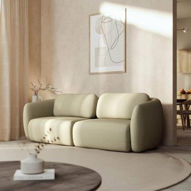 Imagem de Conjunto Sofá Orla 1 Módulo 80cm Esquerdo 1 Módulo 80cm Direito Cabecasa MadeiraMadeira Verde Água