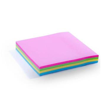Imagem de Bloco Adesivo Cole Anote Colorido 7,6 x 7,6 cm C/100 Folhas - RT