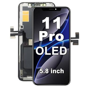 Imagem de Tela de substituição para iPhone 11 Pro de 5,8 polegadas, LCD 3D Touch Display Digitalizador Assembléia com ferramentas de reparo - Modelo A2160, A2217, A2215 (sem ferramenta - para iPhone 11 Pro OLED