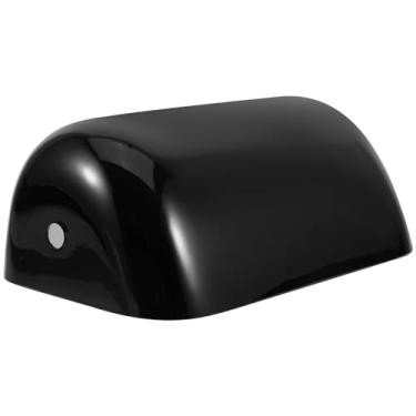 Imagem de PRETYZOOM Abajur de mesa de vidro vintage de substituição de abajur preto compatível com lâmpadas bancárias tradicionais, capa de vidro leve para fácil instalação e manutenção