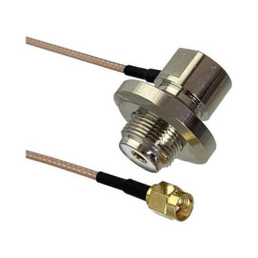 Imagem de Conector UHF PL259 SO239 Para SMA UHF BNC Macho Fêmea Crimpado Jumper 