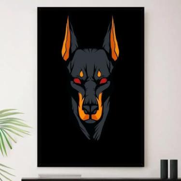 Imagem de Genérico, Quadro Cachorro Rottweiler De Raça Decorativo A4 23x33cm