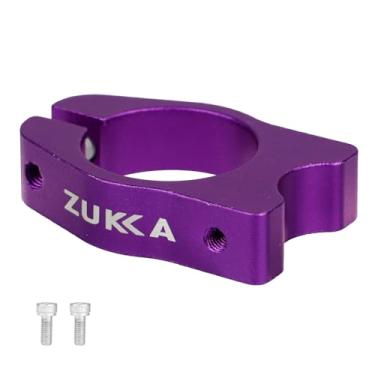 Imagem de WEEROCK Braçadeira de assento de bicicleta de 34,9 mm com orifícios de instalação para rack traseiro de bicicleta Rack de carga de liga de alumínio grampos de poste de assento, roxo