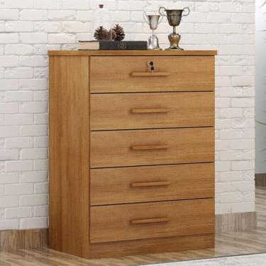 Imagem de Cômoda Gaveteiro Ambiente Suiça Com Chave Cumaru 23 - Novo Horizonte