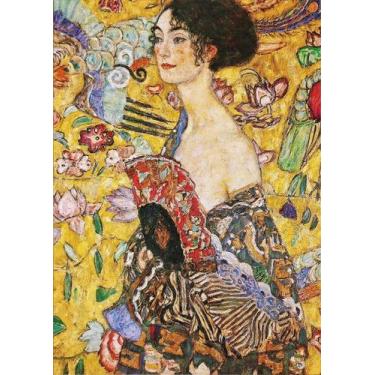 Imagem de Quebra-cabeça Moruska Lady with Fan, de Gustav Klimt, 1000 peças