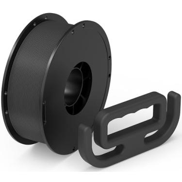 Imagem de Filamento de impressora 3D BIQU CarbonCore25 PLA 1,75 mm 1 kg (2,2 lbs) para a maioria das impressoras 3D FDM, força de grau industrial de núcleo de fibra de carbono 15-25% (preto)