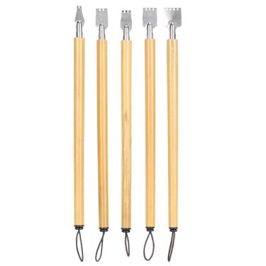 Imagem de Phefop Conjunto de Canetas de Caligrafia, Caneta de Imersão de Bambu Com Kit de Escrita de Material Escolar Vintage para Desenho, (Conjunto de pontas de linha paralela)