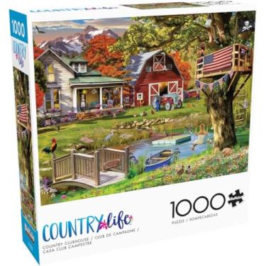 Imagem de Buffalo Games - Country Life - Country Clubhouse - Quebra-cabeça adulto desafiador de 1000 peças, perfeito para noites de jogos - Tamanho acabado 26 x 19,7 cm