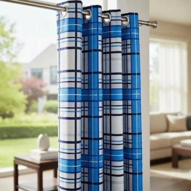 Imagem de Cortina Tulipa Rústica Estamp 300x180 Decoração Sala Quarto - Casa Ide