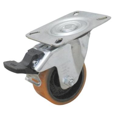 Imagem de Rodízio Giratório 3 Polegadas Série 12 com Placa e Freio Easy Lock  Nú