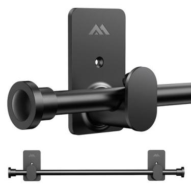 Imagem de Vareta de cortina ZNONOX Sem perfuração 76-229 cm com adesivo 3M preto