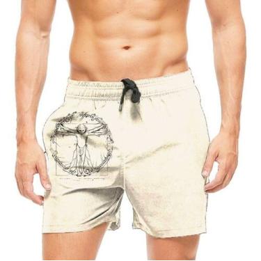 Imagem de Short Praia Shorts Banho O Senhor Dos Anéis Smeagol 723 - smoke, Preto